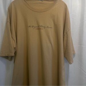 Stormy Kromer Graphic Tee Size 2XL Tan Beer Slogan Shirt